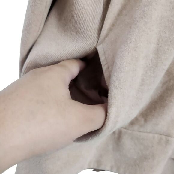 Sweaty Betty Sweater Medium Rose Pink Escape Luxe‎ Fleece Funnel Neck Hoodie - Picture 6 of 12